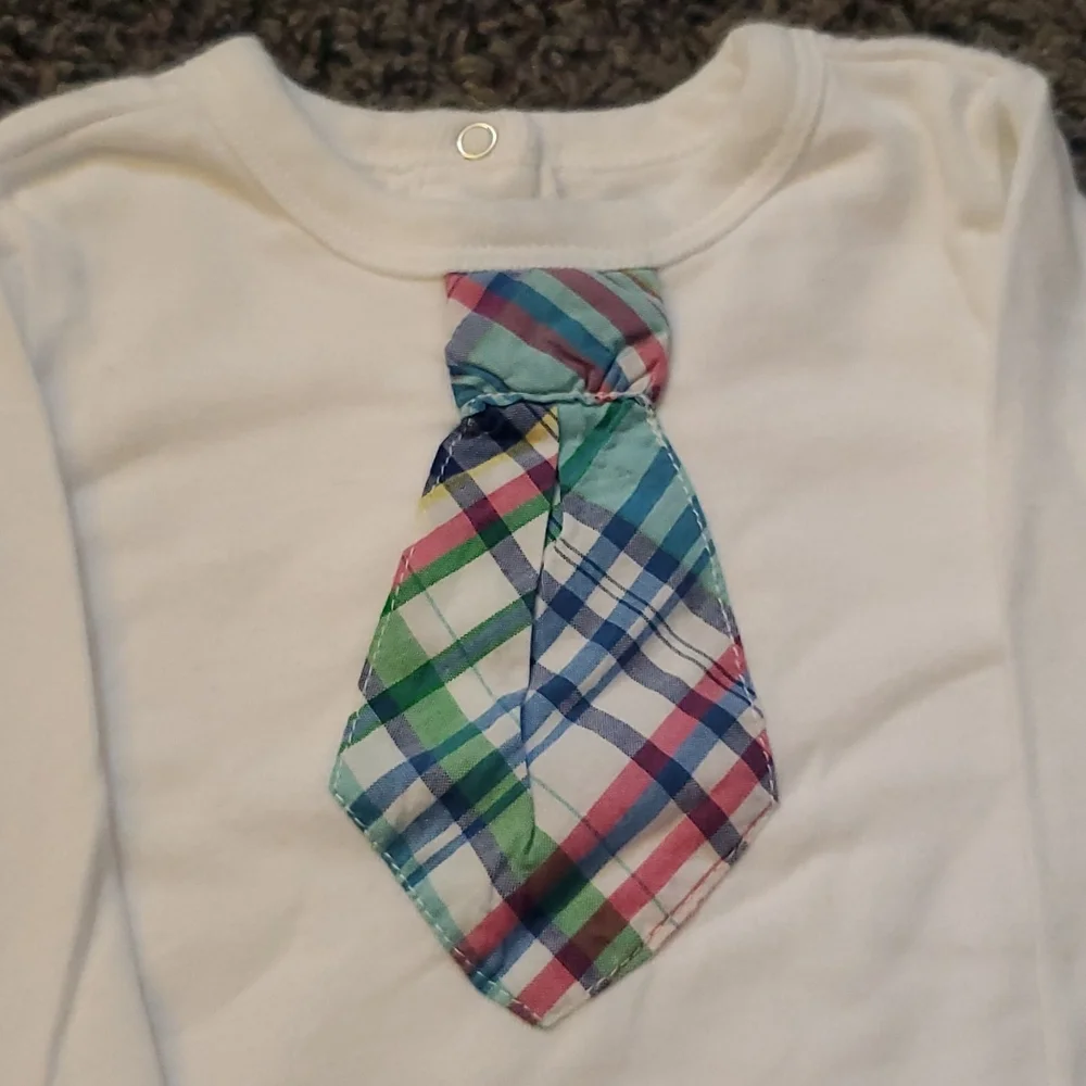 The Children's Place Baby Long Sleeve Onesie White Size 3-6 Months